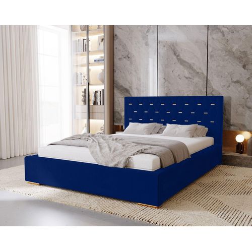 Doppelbett 180x200 mit Stauraum DANVILLE 1 - dunkelblau