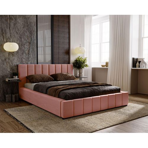 Doppelbett 160x200 mit Stauraum CULPEPER - rosa