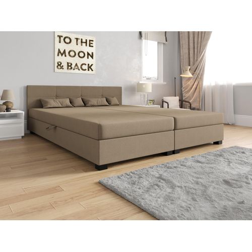 Doppelbett 140x200 LOCIKA DOUBLE 2 - braun