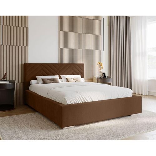 Doppelbett 160x200 GALOX - braun