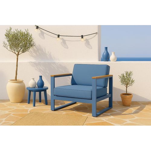 Einzelner Sessel Casablanca Blue für PATIO und TERRASSE