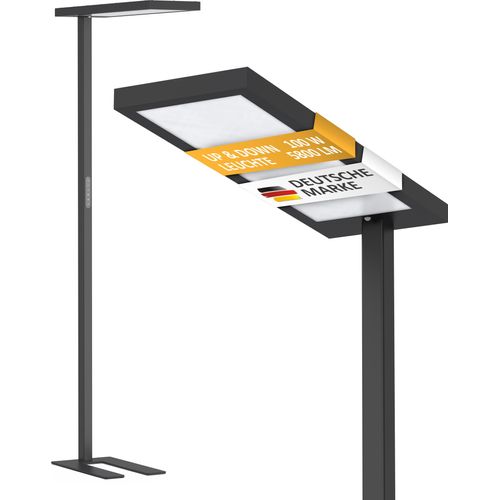 Northpoint LED Stehlampe Bürolampe 100W mit Bewegungsmelder Tageslichtweiß dimmbar Timer schwarz