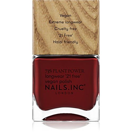 Nails Inc. Plant Power long-lasting nail polish shade Swear By Salutation 14 ml