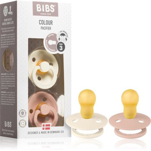 BIBS Colour Symmetrical 18+ months dummy Ivory / Blush 2 pc