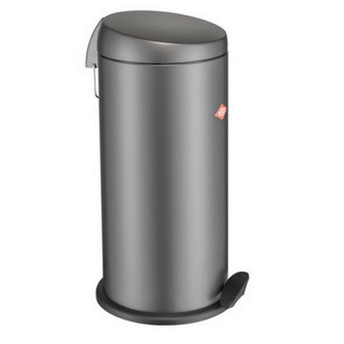 Wesco Abfallsammler Capboy Maxi, Graphit, Edelstahl, Metall, 22 L, 60 cm, Küchen, Küchenausstattung, Mülleimer