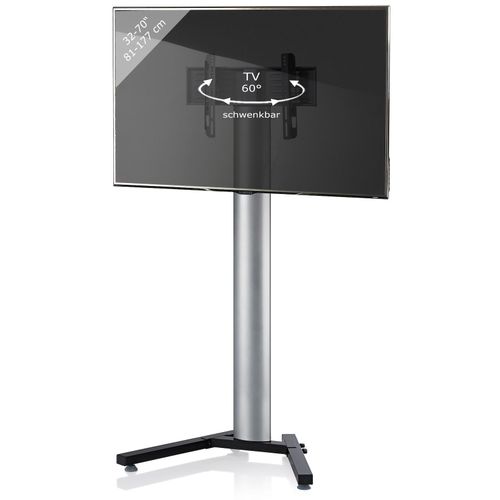 VCM TV Standfuß 26-70 Zoll bis 30 kg VESA bis max. 600x400 Fernseh Ständer aus Alu TV Ständer Maße ca. H. 174 x B. 90 x T. 72 cm Fernsehstand Stadino Maxi