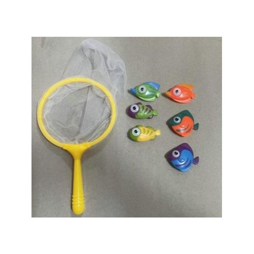 Happy Summer Fishing Net with 6 fishes