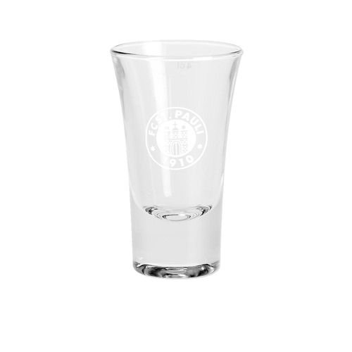 Glas FC ST. PAULI "FC St. Pauli Schnapsglas FC St. Pauli Logo 4 cl", transparent, Trinkgefäße