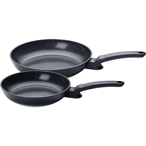 Pfannen-Set FISSLER "Ceratal Evo Classic", orbitschwarz, Pfannen, 2-teiliges Keramikpfannen-Set