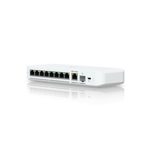 UBIQUITI Netzwerk-Switch "Flex 2.5G", weiß, B:9,1cm H:9,1cm T:24,9cm, Netzwerk-Switches