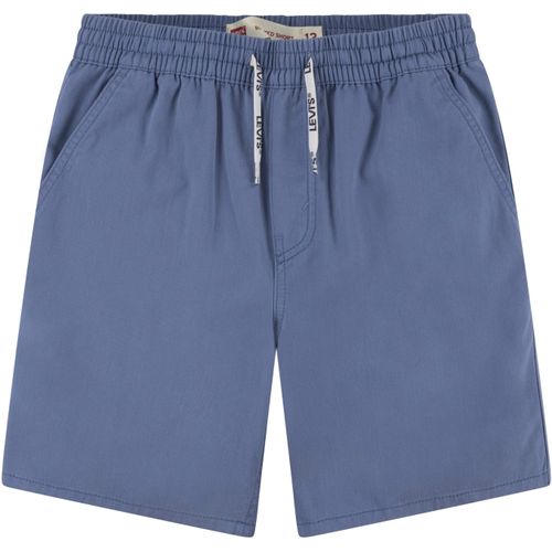 Shorts LEVI'S KIDS, Jungen, Gr. 6 (116), N-Gr, blau (coronet blau), Obermaterial: 100% Baumwolle, regular fit kurz, Hosen Shorts, mit Markenlabel