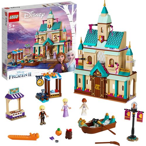 LEGO 41167 Disney Frozen ll Schloss Arendelle, Elsas Schloss aus Einkönigin 2 mit Prinzessinnen Anna und Elsa als Mini-Puppen, Spielzeug ab 5 Jahre