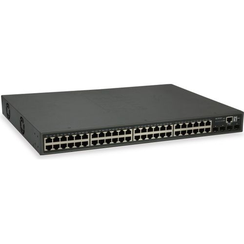 LevelOne 52-Port L3 Lite Managed Gigabit PoE Switch, 4 x 10GbE SFP+, 48 PoE-Ausgänge, 400W PoE-Leistungsbudget
