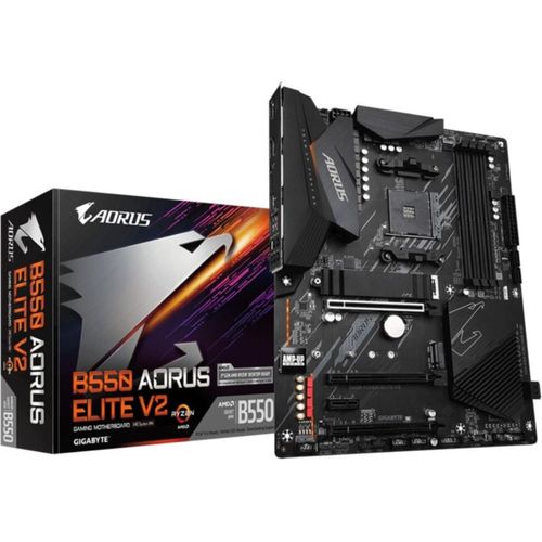 Gigabyte B550 AORUS ELITE V2 - AMD - Socket AM4 - 3rd Generation AMD Ryzen™ 3 - 3rd Generation AMD Ryzen 5 - 3rd Generation AMD Ryzen™ 7 - 3rd... - DDR4-SDRAM - 128 GB - DIMM