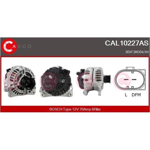 CASCO Generator Brand New HQ für Fahrzeuge mit Servolenkung CAL10227AS