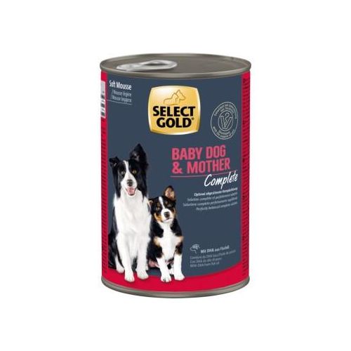 SELECT GOLD Complete Boîtes de Mousse Tendre Chiot & Mère Poulet 12x360 g