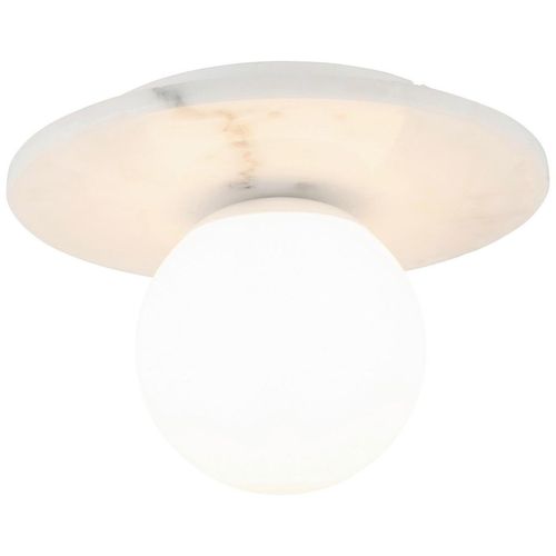 Collet's Monde Deckenleuchte, Weiß, Metall, Glas, Stein, Vintage,Vintage, rund,rund, 19 cm, RoHS, CE, Lampen & Leuchten, Innenbeleuchtung, Deckenleuchten