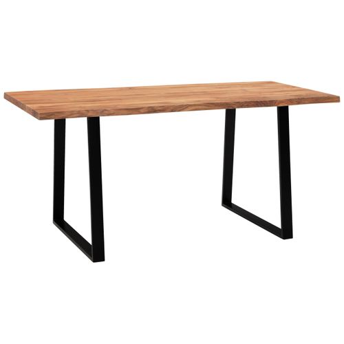 Schreibtisch WL7.263 Akaziefarben/Schwarz