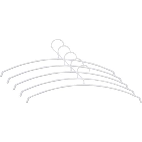 Kleiderbügel SPINDER DESIGN "Silver", weiß, B:49cm H:16cm T:1cm, Metall, Kleiderbügel, Kleiderbügel, Metall, Breite 49 cm