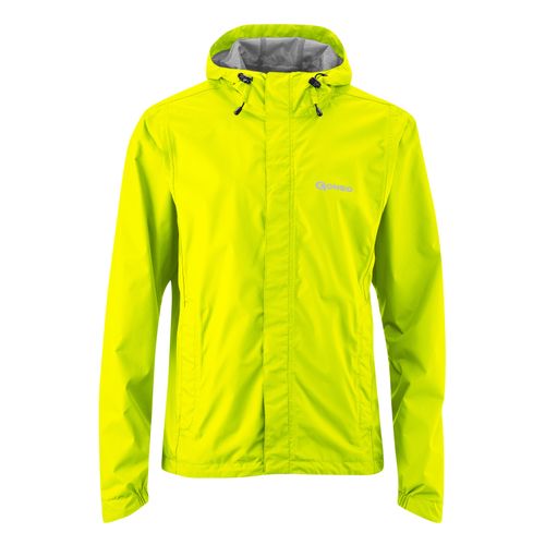 Fahrradjacke GONSO "Save Light", Herren, Gr. M, gelb, 100% Polyester, Jacken Fahrradjacke, Herren Regenjacke wind- und wasserdicht, Radjacke mit Kapuze