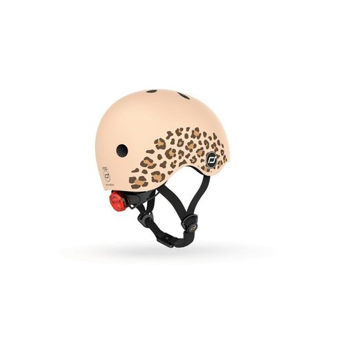 Scoot and Ride Kinderhelm, Orange, Kunststoff, Textil, Gr. Xxs-S, RoHS, Magnetverschluss, mit LED-Licht, Kinnpolster, Freizeit & Co, Sport & Fitness, Fahrräder, Kinderhelme