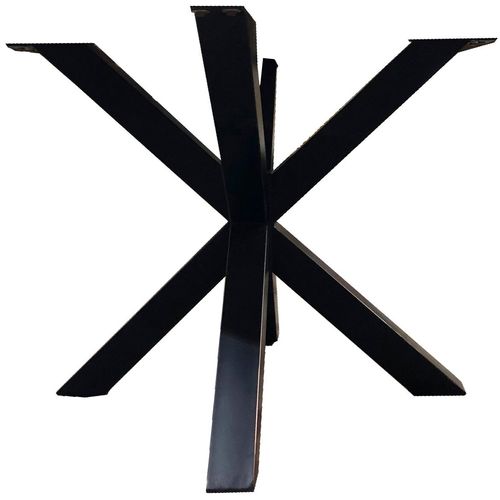 Tischbein SIT, schwarz, B:85cm H:72cm T:85cm, Tischbeine, Tischbein, sternförmig