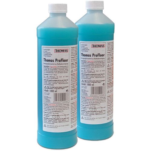 THOMAS Fussbodenreiniger "ProFloor Hartbodenreiniger", blau, 2 Stk., Reinigungsmittel, 2x1l Flasche