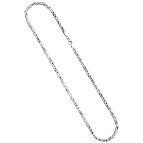 Königskette JOBO "Silberkette 3,9 mm" Gr. 60, silber (silber 925), Halsketten, Damen, 60cm, Silber 925 (Sterlingsilber), Königskette, 925 Silber diamantiert