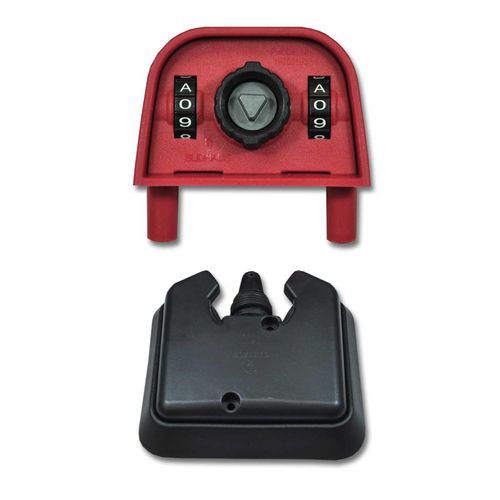 Original Sudhaus Mülltonnenschloss Schwerkraft Mülltonnenverschluss für Mülltonnen mit Standarddeckel