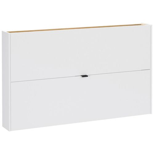 Schuhkipper GW-Ameca, Weiß, Eiche, Metall, 140x83x18 cm, Fsc, Typenauswahl, Beimöbel erhältlich, hängend, Garderobe, Schuhaufbewahrung, Schuhkipper