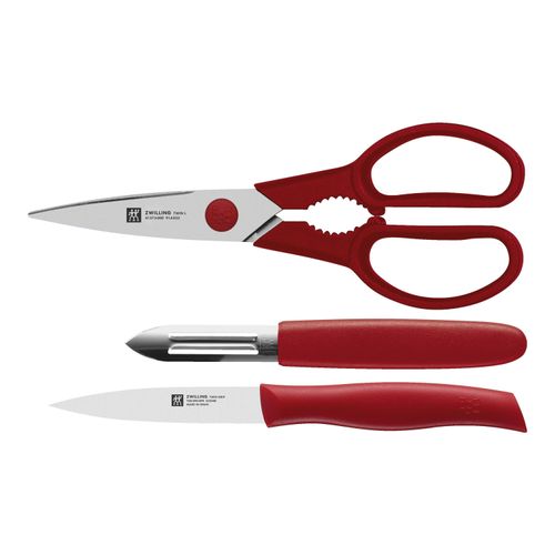 ZWILLING TWIN Grip Messerset 3-tlg, Rot