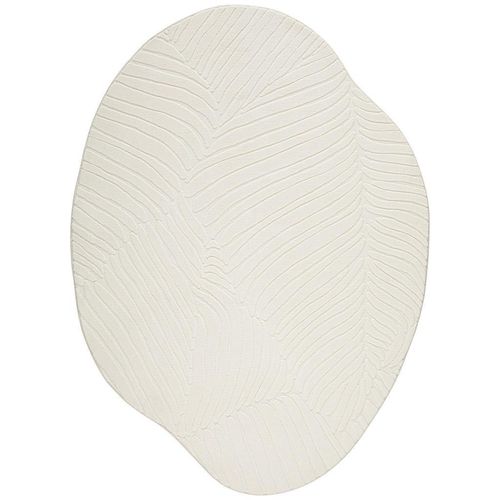 Novel Webteppich, Beige, Textil, Blatt, 160x210 cm, für Fußbodenheizung geeignet, pflegeleicht, leicht zusammenrollbar, Teppiche & Böden, Teppiche, Webteppiche