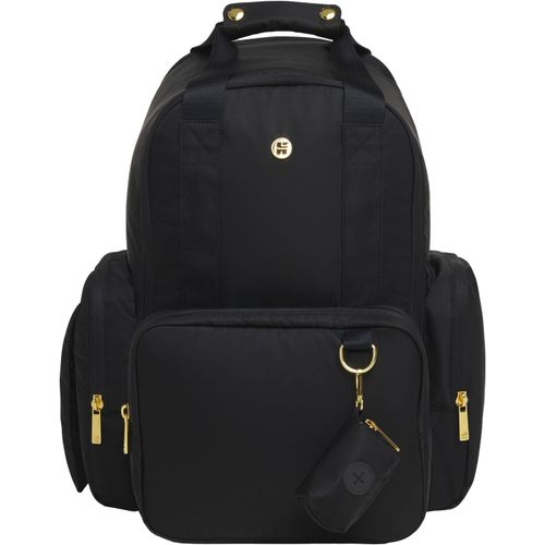 Wickeltasche HUGGIES BABYWEAR, Damen, schwarz, Canvas, Nylon, unifarben, Taschen, inklusive Wickelunterlage, ohne abgebildete Accessories