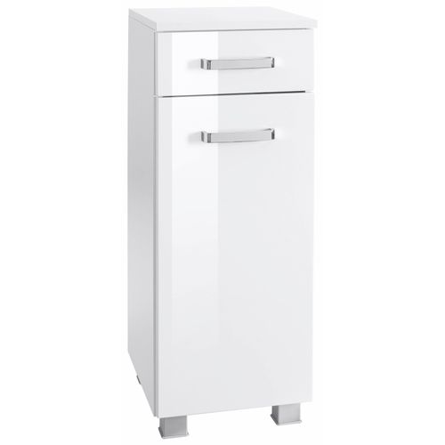 Unterschrank WELLTIME "Ravenna", weiß (weiß, weiß), B:30cm H:84cm T:35cm, Schränke, Unterschrank, mit Anschlagdämpfern
