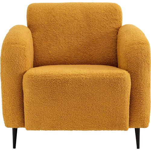 Cocktailsessel HOME AFFAIRE "Marone", gelb, B:85cm H:76cm T:90cm, Luxus-Microfser weich 100% Polyester;Struktur fein 100% Polyester, Sessel, Cocktailsessel, auch als 2-Sitzer und 3-Sitzer erhältlich