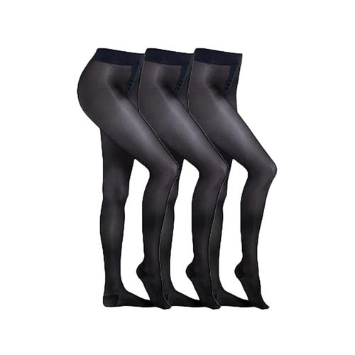 Feinstrumpfhose CAMANO "Strumpfhose 3er Pack", Damen, Gr. 38/40, blau (navy), 83% Polyamid 17% Elasthan, Strumpfhosen Feinstrumpfhose