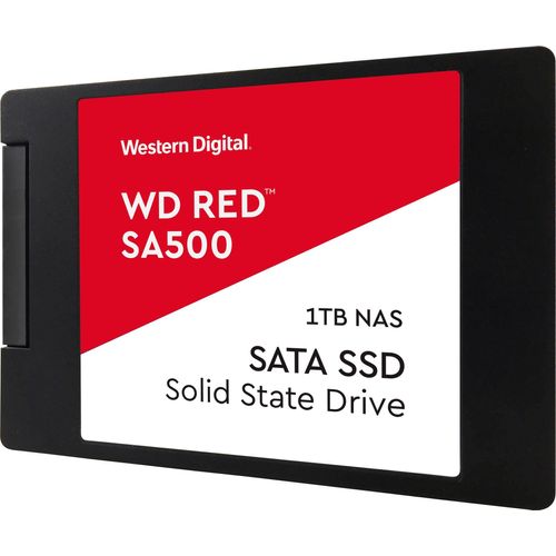 WESTERN DIGITAL interne SSD "Red SA500", rot, 1 TB, Schreibgeschwindigkeitmaximal 530 MB/s Lesegeschwindigkeitmaximal 560 MB/s, Festplatten