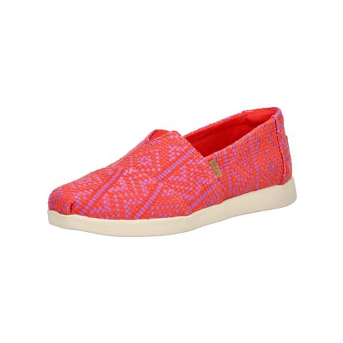 Slipper TOMS "TOMS Slipper Textil", Damen, Gr. 38, rot, Textil, Schuhe Slipper