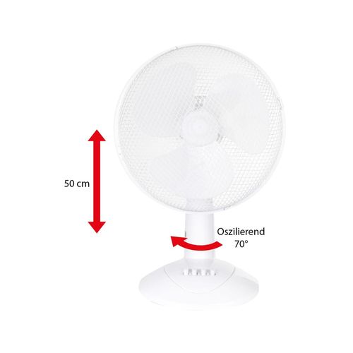LEX Tischventilator Ø30 cm, Weiß