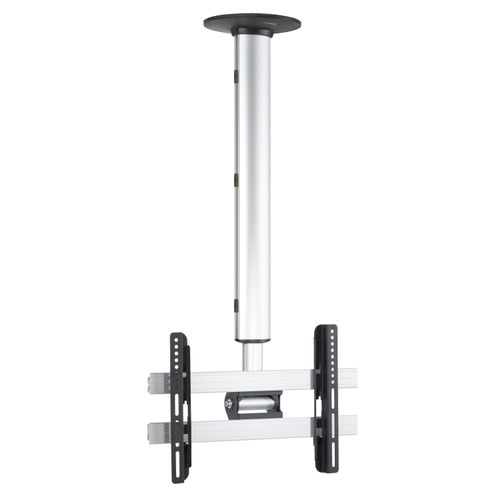 VCM TV-Deckenhalterung "TV Deckenhalterung CM3 höhenverstellbar 74-130 cm", silber, B:42cm T:8cm, Gerätehalterungen, TV-Deckenhalterung