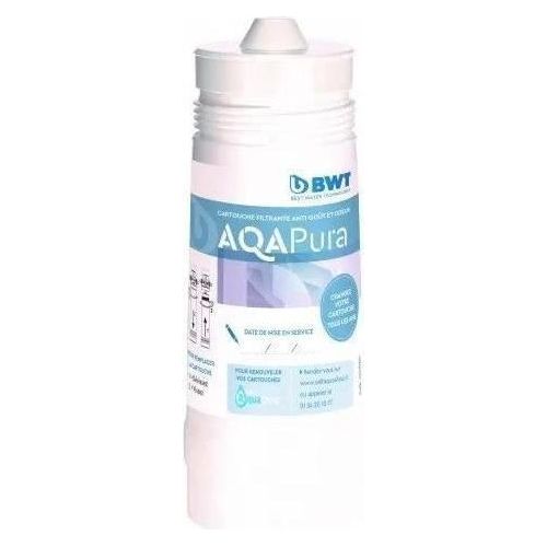Ersatzkartusche, BWT AQA PURA, Filtert schlechte Geschmäcker, Gerüche, Pestizide und Schwermetalle, 20 Mikron