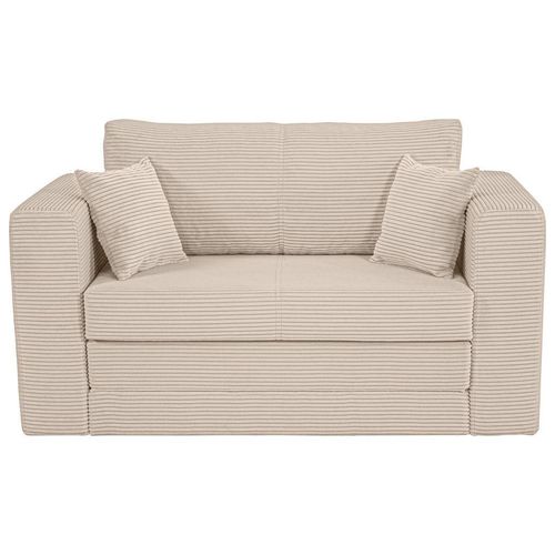 Xora Jugend-, Hellbraun, Textil, Füllung: Schaumstoffflocken,Schaumstoffflocken, 136x78x72 cm, Kinder- & Jugendzimmer, Kindermöbel, Kindersitzmöbel & -tische, Kindersessel & -sofas