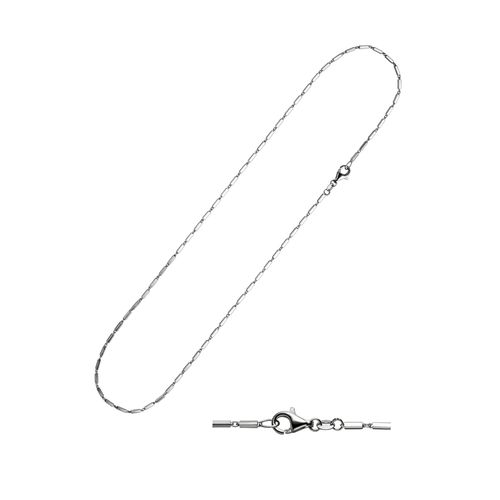 Silberkette JOBO "Stabkette 1,4 mm" Gr. 50, silber 925, Halsketten, Damen, 50cm, Silber 925 (Sterlingsilber), Silberkette, 925 Silber rhodiniert