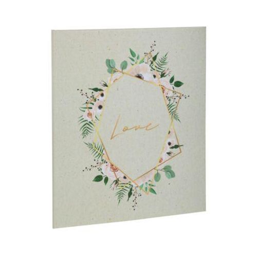 Exacompta Gästebuch Landidylle 22x27 cm, 100 Seiten Clairefontaine, Goldschnitt, Hochformat, Kristallbox