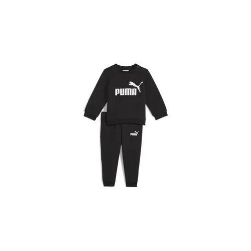 Jogginganzug PUMA "Essentials Minicats Crew Jogginganzug Kinder", Jungen, Gr. 86, schwarz, Obermaterial: 32% Polyester, 68% Baumwolle. Rippe: 97% Baumwolle, 3% Elasthan, Sportanzüge Jogginganzug