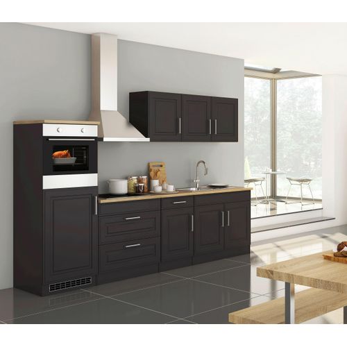 Küchenleerblock Rom o. Geräte Eichefarben/Graphitfarben