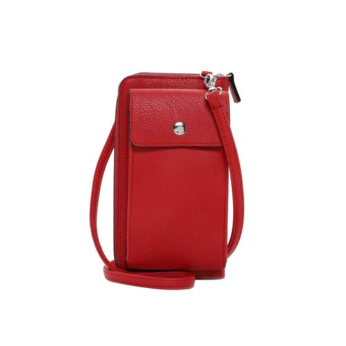 Handytasche EMILY & NOAH "Handyetui E&N Emma", Damen, Gr. B/H/T: 11cm x 19cm x 4cm 0, rot (rot 600), PVC, Taschen