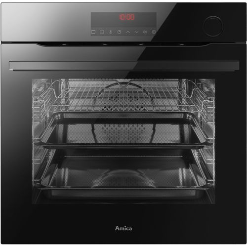 AMICA Dampfbackofen "EBSX 949 610 S", Energieeffizienz: A+ (A+++-D), schwarz, B:56cm H:60cm T:56cm, Backöfen, Schonend garen mit Dampf – saftigere Ergebnisse im Alltag