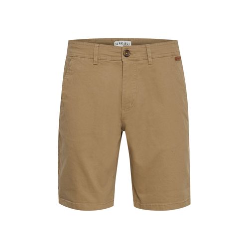 Shorts 11 PROJECT "Shorts PRGalino", Herren, Gr. XXL, N-Gr, beige (sand), Obermaterial: 98% Baumwolle CO. 2% Elasthan EL., Hosen Shorts
