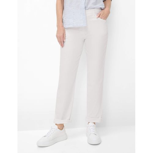 Raphaela by Brax Damen Five-Pocket-Hose Style CORRY WHITE, denim weiß, Gr. 54